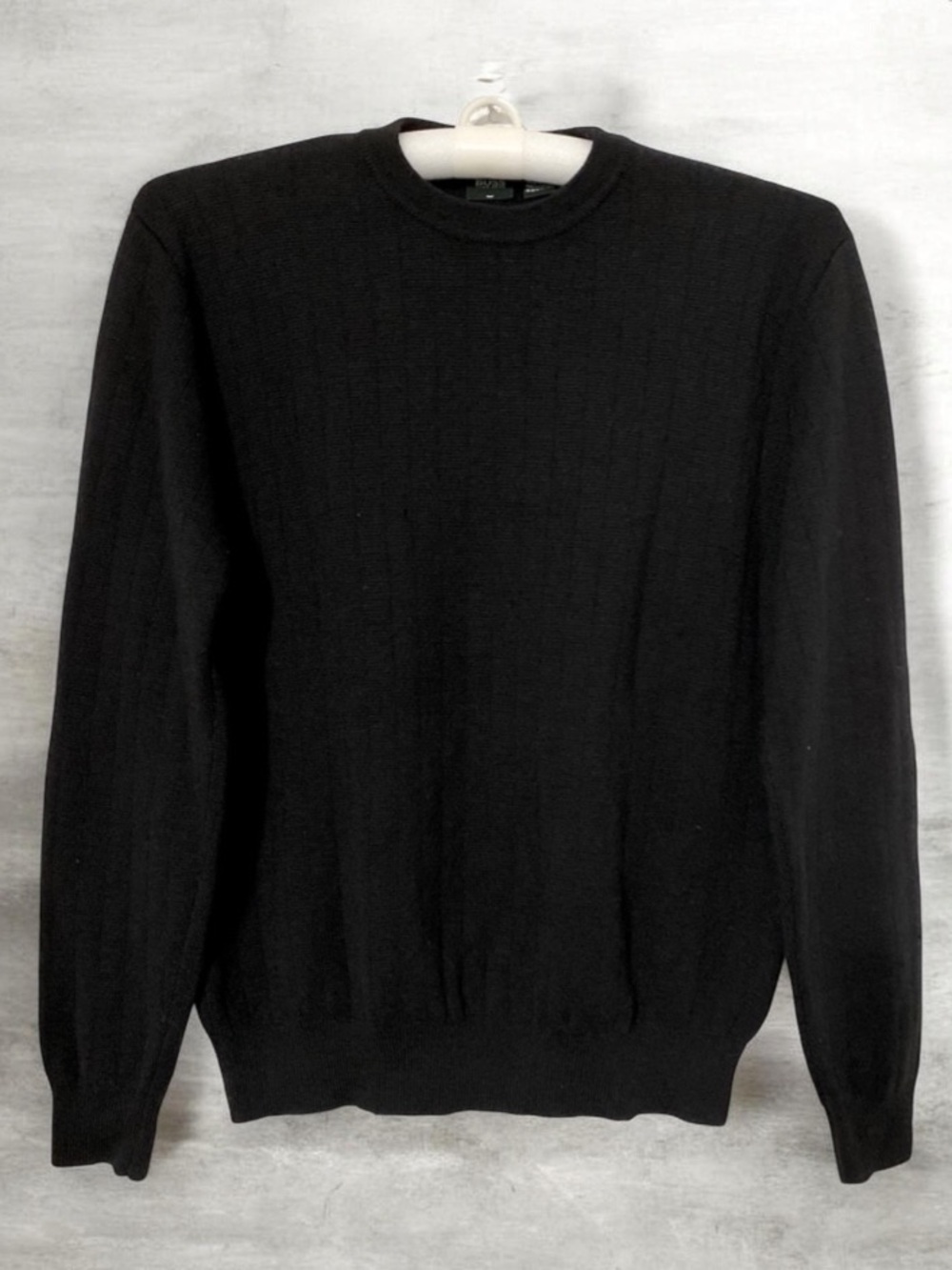NWOT Boss By Hugo Boss Italian Made Black Sweater Size S